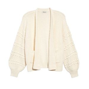 MADEWELL Bobble Cardigan - Antique Cream